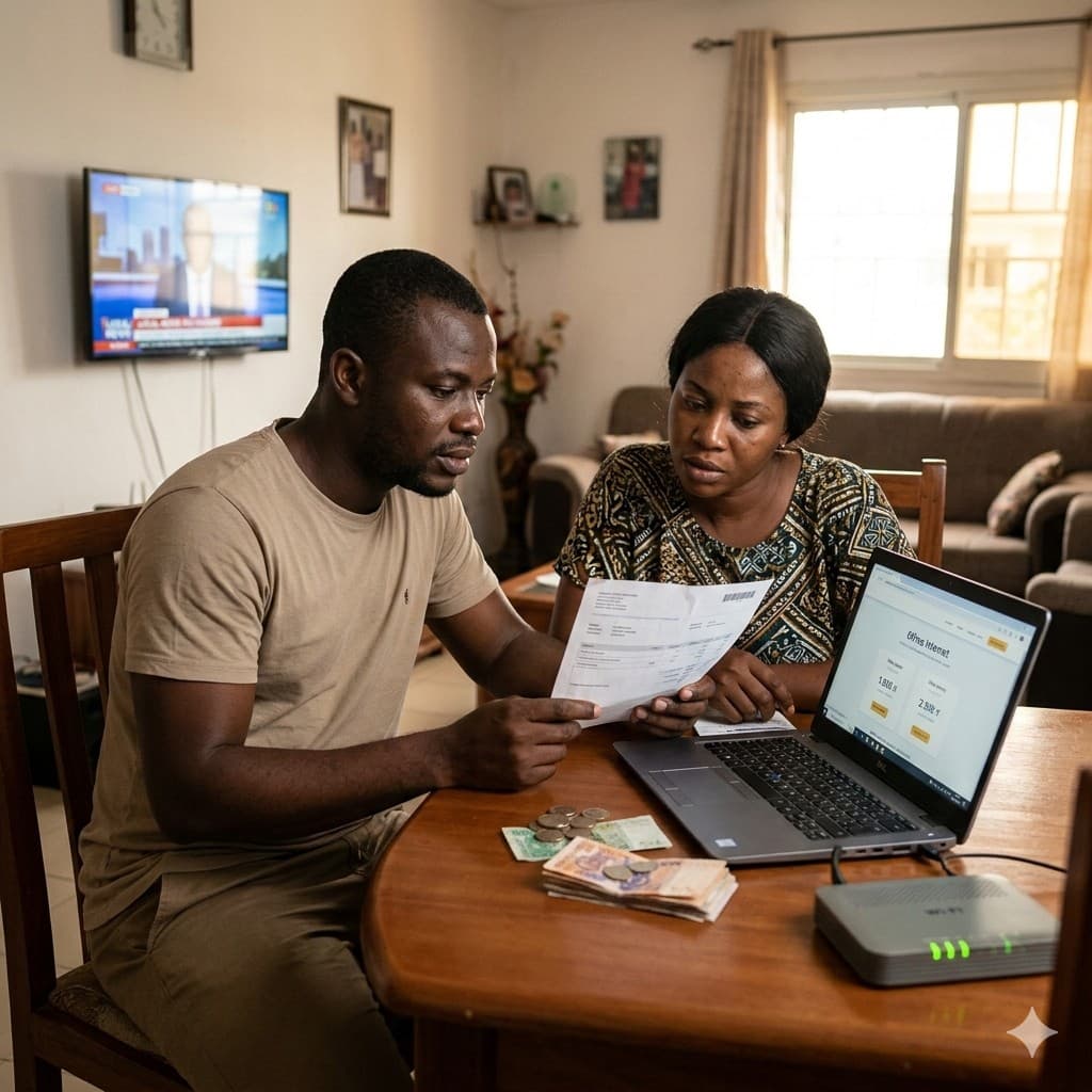 Coût réel d'un abonnement internet en Côte d'Ivoire
