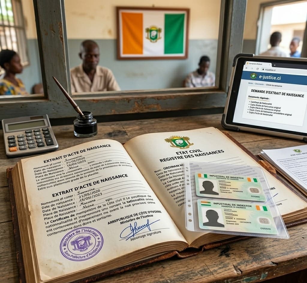 Comment obtenir un extrait de naissance en Côte d'Ivoire