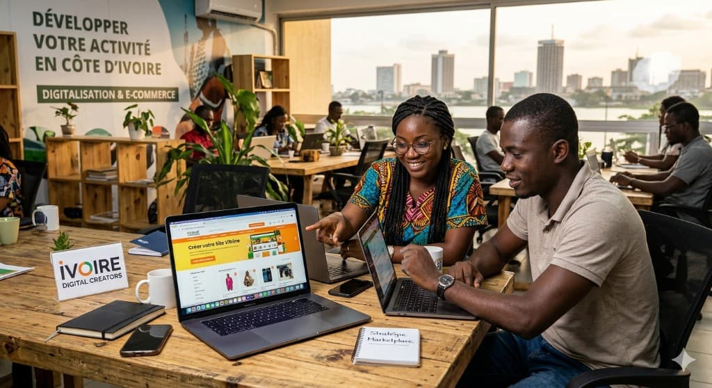 Créer un site vitrine ou une marketplace en Côte d'Ivoire